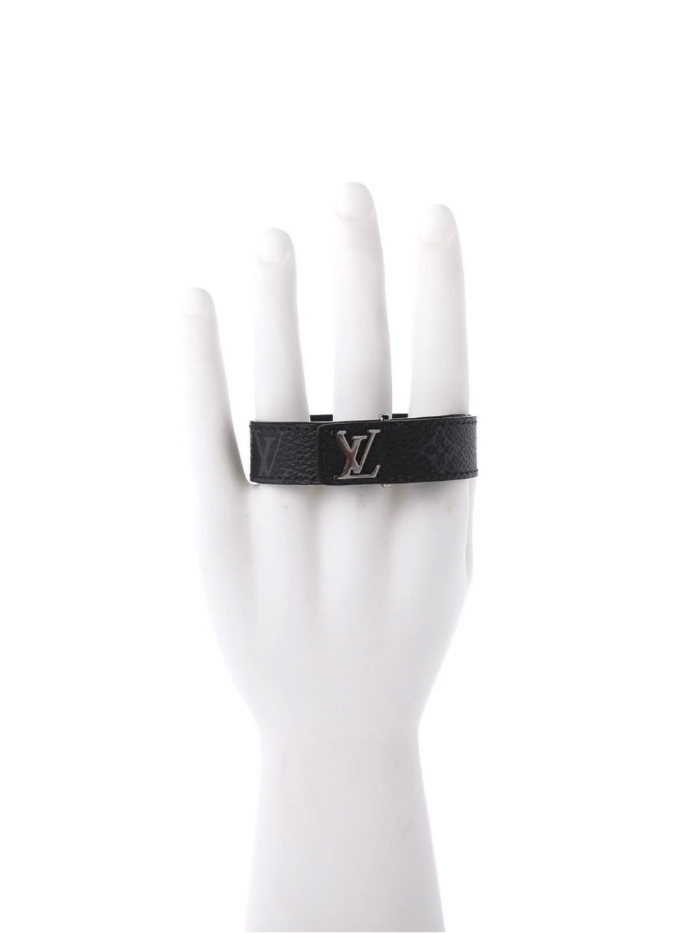 Louis Vuitton Brown Monogram Canvas LV Buckle Bracelet - Picture 4 of 16